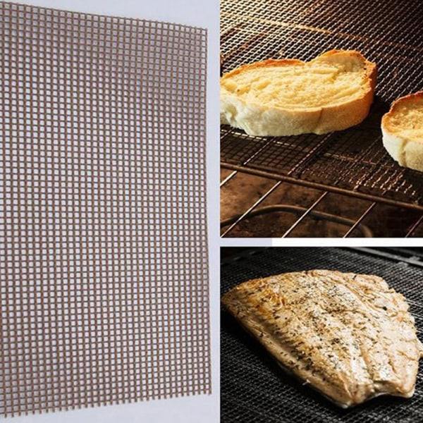 1. 30*40cm tarttumaton h?gtemperaturbest?ndig BBQ-ritil?ta B Musta 30*40cm