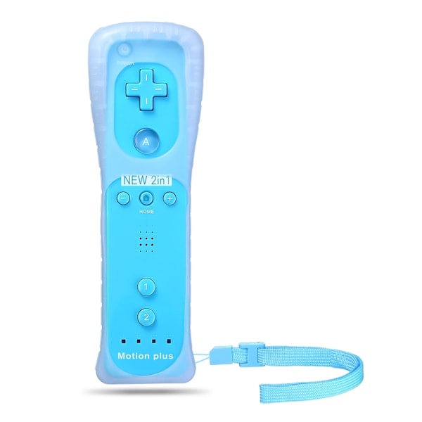 Käsiohjain yhteensopiva Nintendo / Wii Ohjain Motion Plus -ominaisuudella Blue Blå