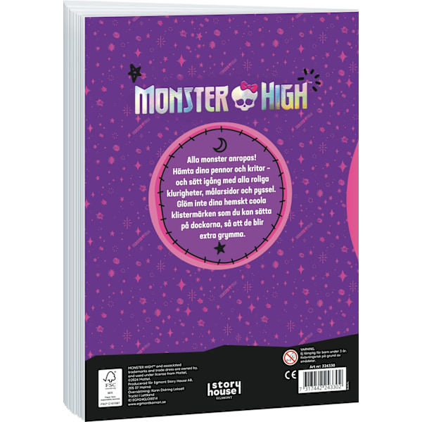 Monster High Askartelukirja tarroilla 118