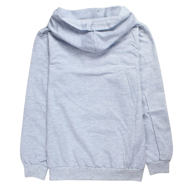 Barnkläder Among Us Tröja Hoodie Byxor Träningsoverall Set Trendigt Grå 110cm zdq