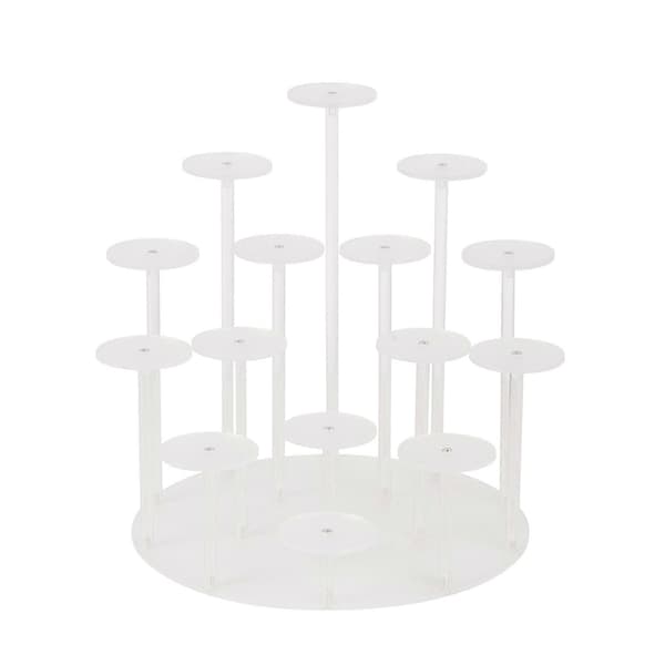 Akryl Produkt Display Riser Stativ Rund Muffin Stativ for Mini Figurer_tfrf