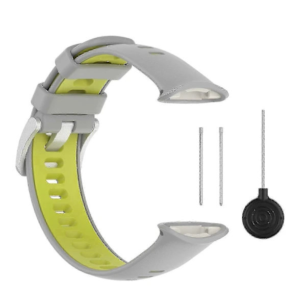 Polar Vantage V2 Silicone Strap - Quick Release, Sweatproof & Comfortable [DB] Grey Green Grey Green