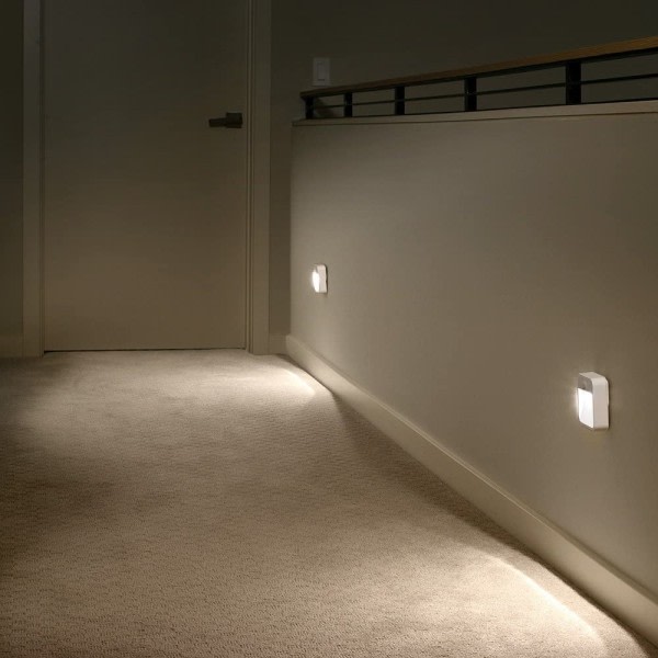 CDQ Rørelsesensorlys til hall, trappe, køkken, stue, 2-pak