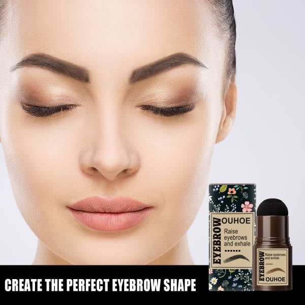 One Step Brow Stamp Shaping Kit #Black brown