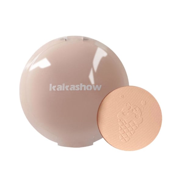 KAKASHOW Soft Mist Lite berusad Monokrom Powder Blushe Ice Shake Peach 4g