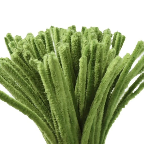 100 st 30 cm Chenille Stjälkar Stick Rengörare Barn Pedagogiska Leksaker Handgjorda Färgglada Chenille Stjälkar Rör för DIY Hantverksmaterial