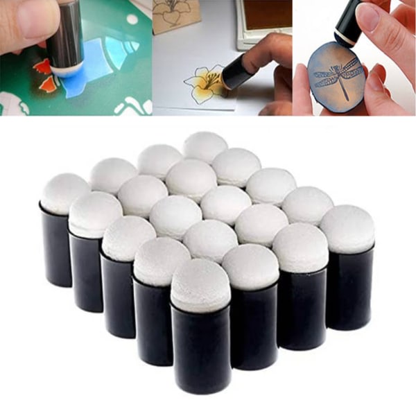 25 fingermålarsvamp fingertoppar svampmålarverktyg skumverktyg CDQ