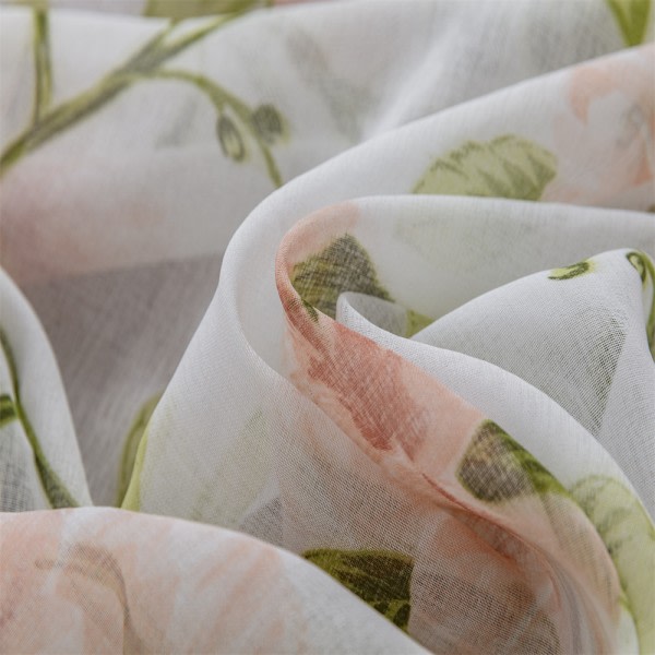 CDQ Långa semi-transparent gardiner semi draperier for soverom varda Rosa 1 x 2 mCDQ