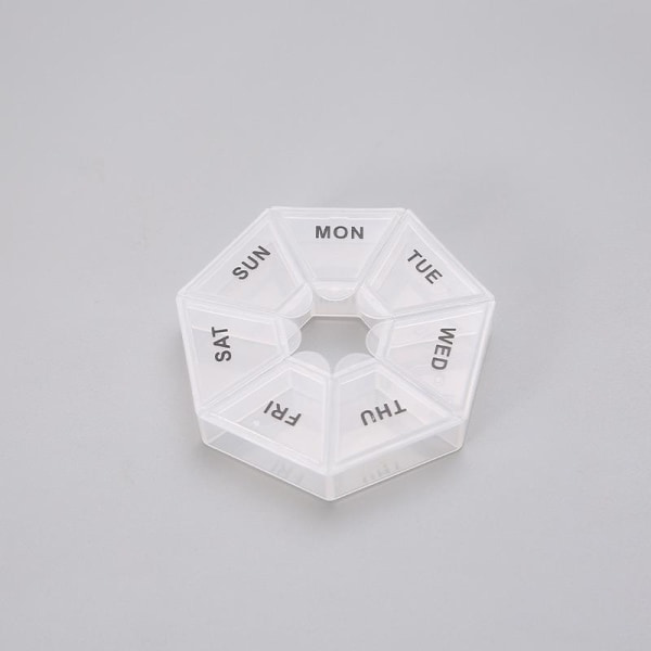 Pillerdosa Medicinask Pillerhållare Pillerbox Transparent transparent