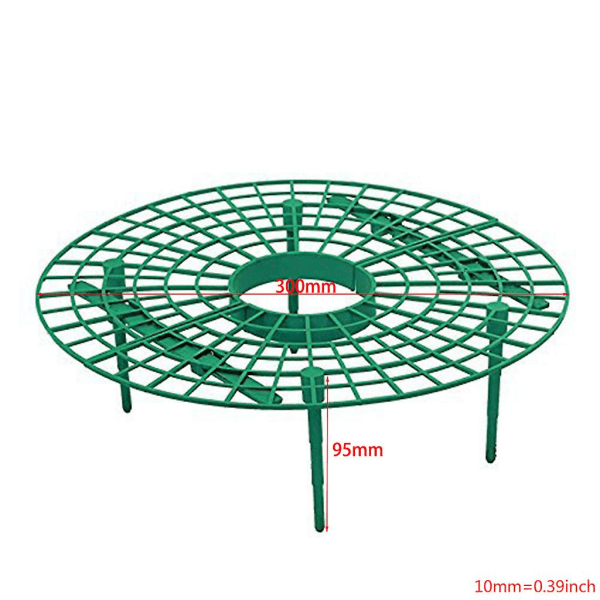 CDQ 10 stk planteplastverktøy Jordbærstativ Voksende sirkelstøtte Jordbruk Forbedre avlingramme Lettvekt