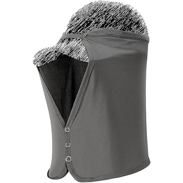 Unisex solbeskyttelse nakke beskyttelse mesh kasket drapering elastisk kølende ansigtsmaske