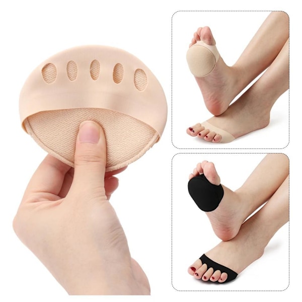 2-pack Honungsvax Fotkuddar - Skoinlägg - Mjuka Tåstrumpor beige