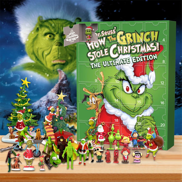 2023 Grinch Julekalender - 24 søde tegneseriefigurer