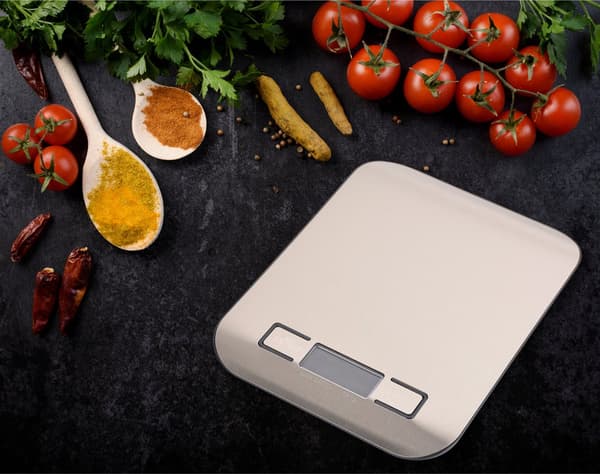 Præcisionskøkkenvægt - Digital køkkenvægt - Op til 5 kg - Rustfrit stål