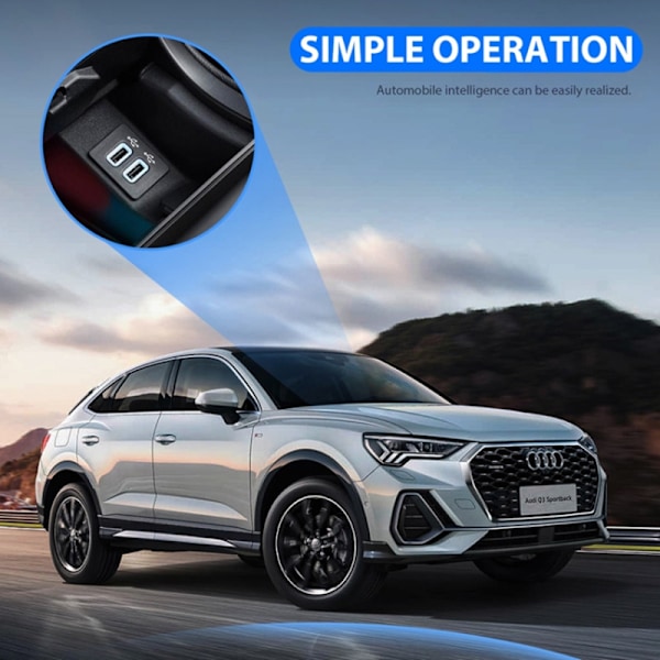 INF 2-i-1 trådlös CarPlay och Android Auto-adapter