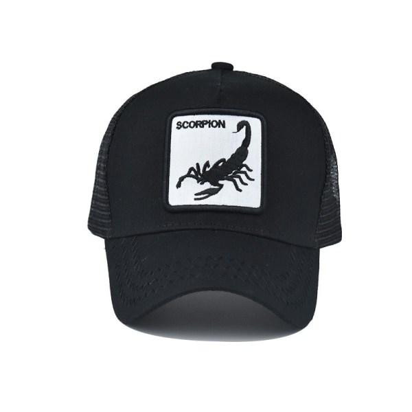 Scorpion Animal Mesh Baseball Hat Broderet Kasket til Mænd og Kvinder