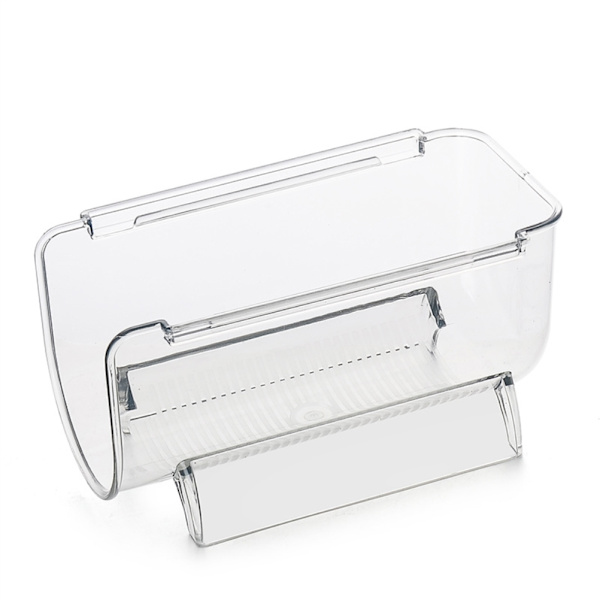 Plastic Storage Boxes, Clear Stackable Bottle Organizer for Refrigerator Organization, Space Saving Water Bottle Holder, High-Quality Structure