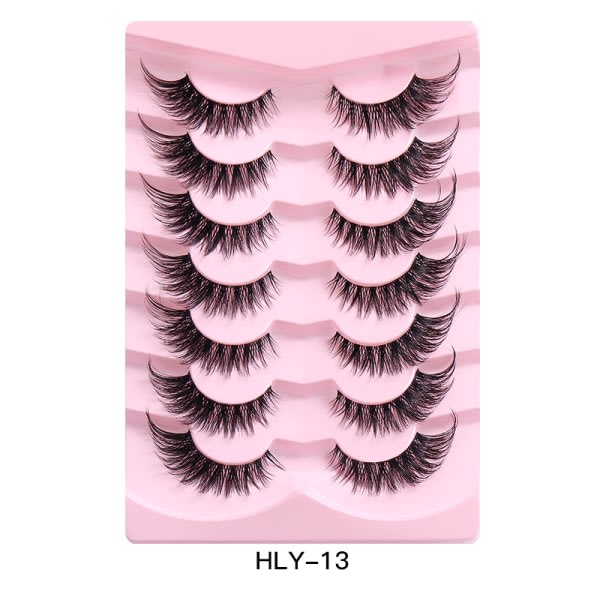 Fransar Naturligt utseende Lösögonfransar 3D Mink Fransar Cat Eye Fransar Naturlig Strip Falska ögonfransar Wispy Butterfly Style Fa