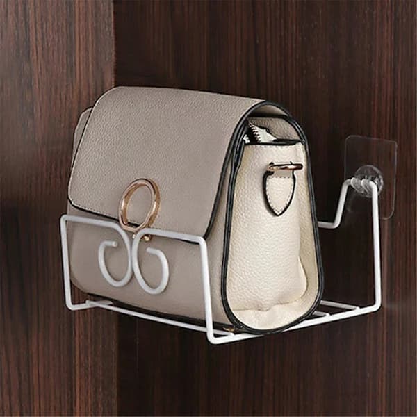 2 Pcs Wall Mounted Handbag Racks, Wall Mounted Shelf for Handbag Storage, Floating Shelf, Tode Wall