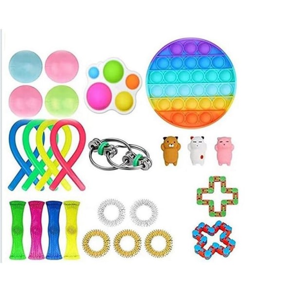25 kpl fidget-lelupakkausta juhlasuosioita sensorinen pop it -stressipallo