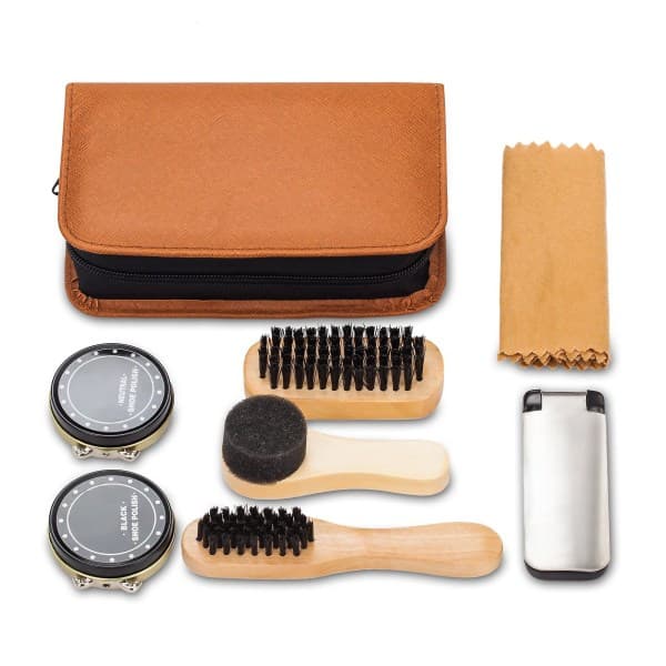 Skosets med elegant PU-etui, 7 dele