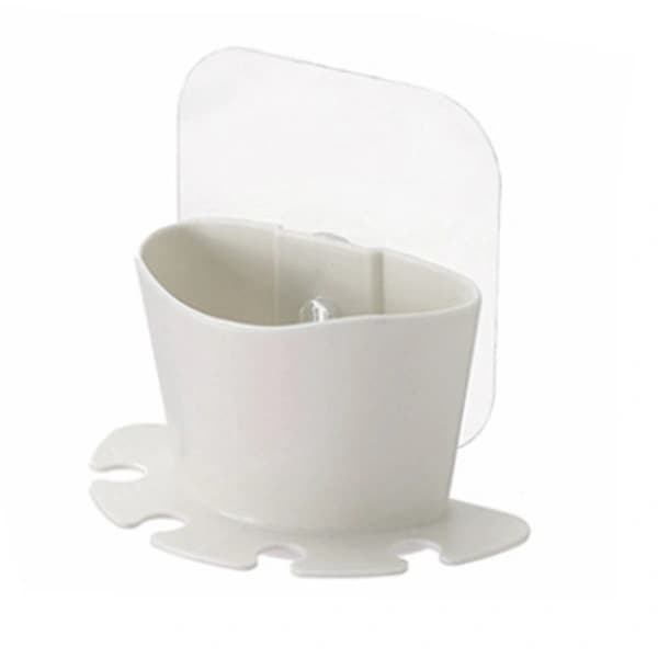 Toothbrush Wall Mount Self-Adhesive Holder for Bathroom Organization