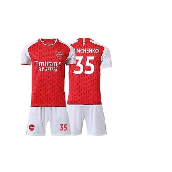 23-24 Arsenal Football Club Hemma Zinchenko No.35 Fotbollströja T-shirt Goodies nyaste fotboll Tröjor 28