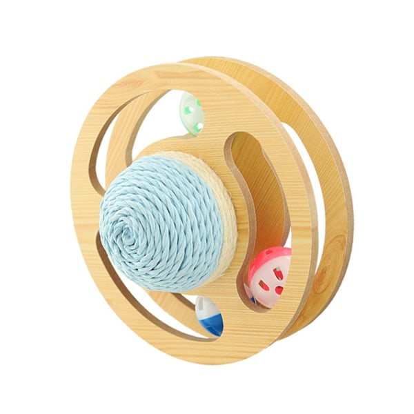 Kattklösleksak Innovativ Planet Snurrplatta Vässa Klor Repskydd Dubbelsidig Sisal Kattunge Klösboll 19cm 7.5in