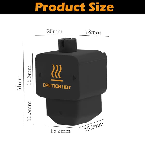 10-pack silikon-hotend-strumpor för Bambu Lab H2D 3D-skrivare, högtemperatur-värmeblockskydd för munstycks- och extruderskydd