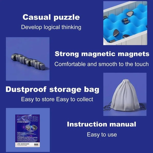 Magnetisk effekt sjakk Puslespill Gøy interaktivt brettspill Konvensjonell