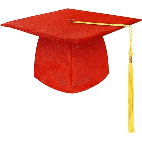 Unisex examensmössa, justerbar cap cap för examen University High School Vuxen topphatt CDQ