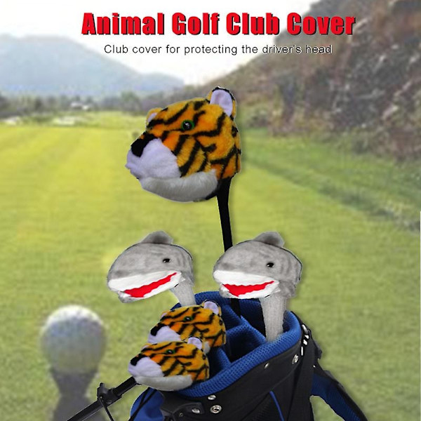 Animal Golf Headcover Driver Headcover Sports Golfklub Tilbehør - Perfet