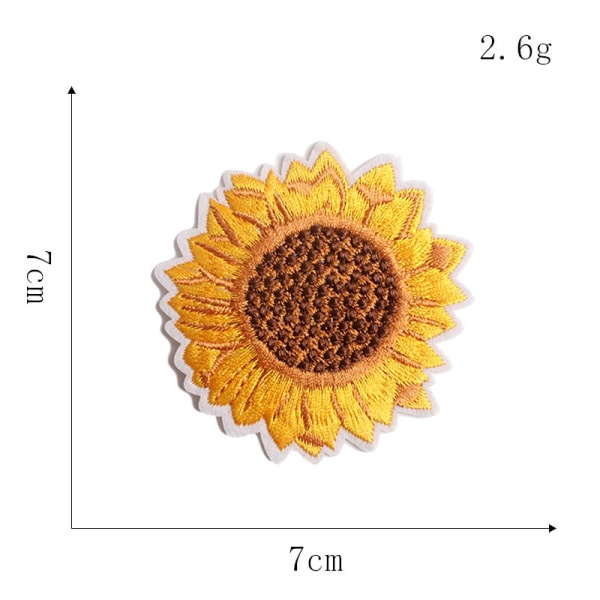 20 stk. solsikke, fugl, sommerfugl, til tøj, rygsæk, kasketter