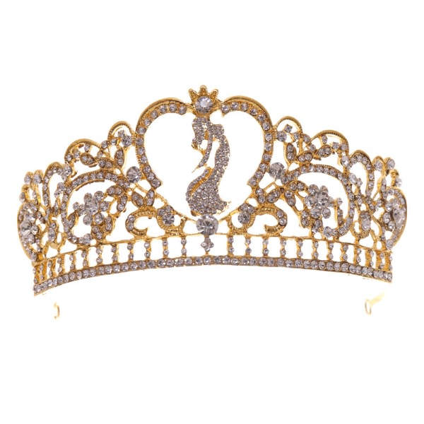 Enkel Diamond Wedding Crown Elegant Balett Princess Rhinestone