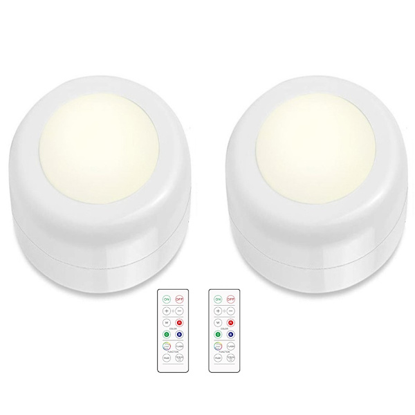 LED-spotlight med fjärrkontroll 2-pack_TF
