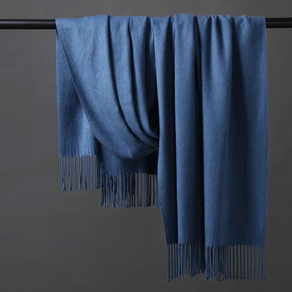 Dame tyk blød kashmir uld pashmina sjal wrap tørklæde - OH