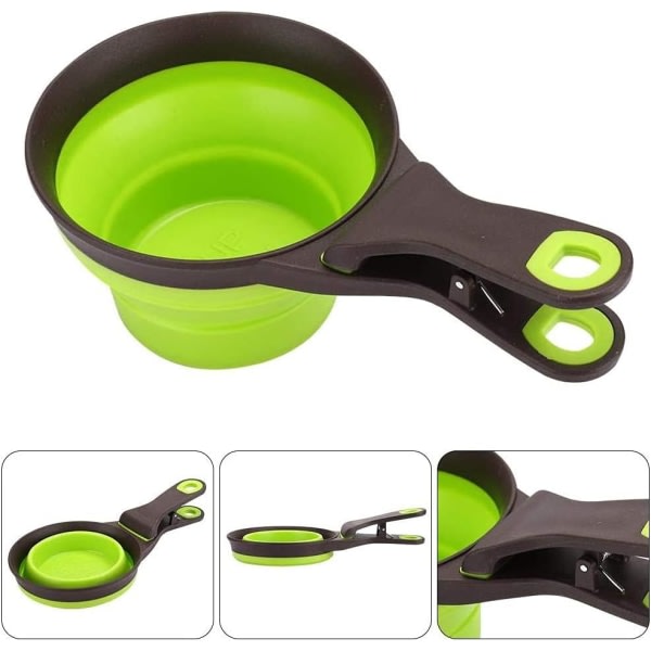 Styck Pet Food Scoop Mätkopp, Silikon Mät Pet Food