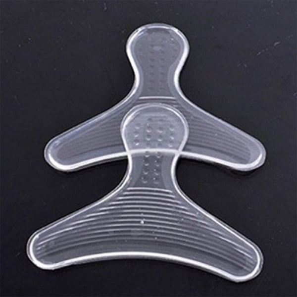 Transparent silikongel innersula T-formad backtracking osynlig