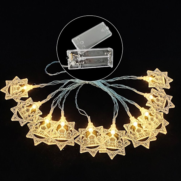 2m 10LED LED Ljusslinga Ramadan Lykta VARM VIT 2M varm vit warm white Style 2