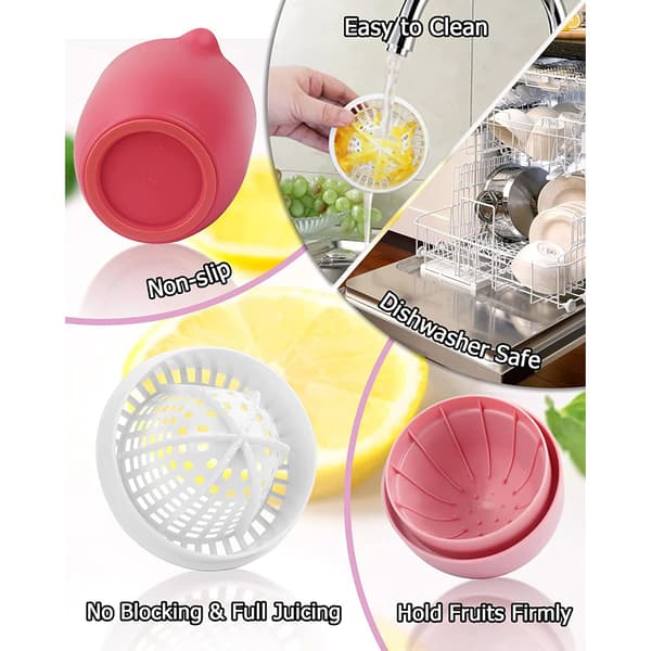 Ergonomic Citrus Juicer, Manual Lemon Squeezer with Twist Feature, Performance Enhancement for Improved Juice Extraction