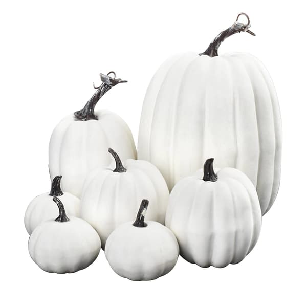 Halloween Simuleringsgræskar Dekorationssæt 7 stk. Simuleringsgræskar Model Kunstigt Græskar Dekoration Falsk Græskar Sprække-tfrf
