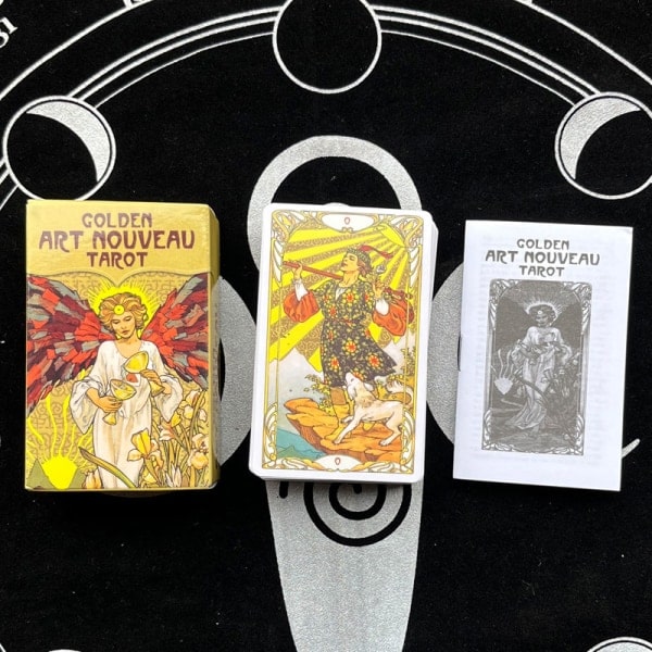 Tarot-kortit Englanninkielinen versio Kultainen taide