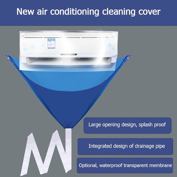 Cover, återanvändbart vattentätt väggmonterat luftkonditioneringsskydd