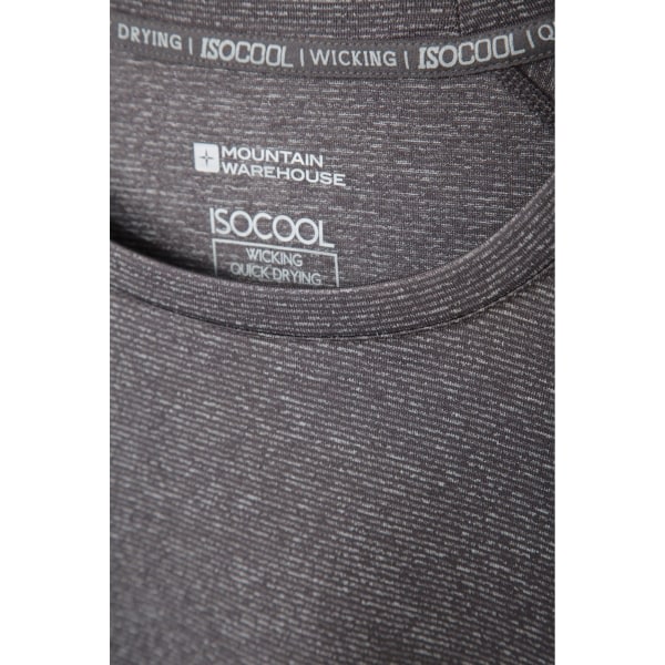 Mountain Warehouse Herre Stribet IsoCool Base Layer Top XS Grå Grey XS zdq