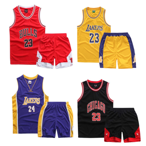 Michael Jordan Baskettröja Set Bulls Uniform Barn Vuxna 4 xxl(160-165cm) zdq