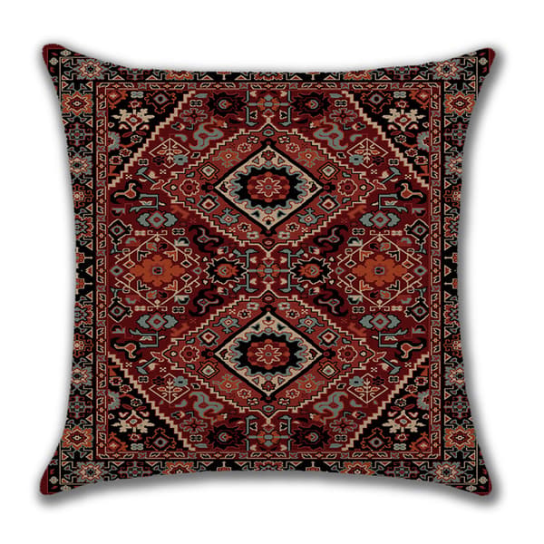 Persiska Geometriska Kuddfodral Heminredning Set om 4 Dekorativa