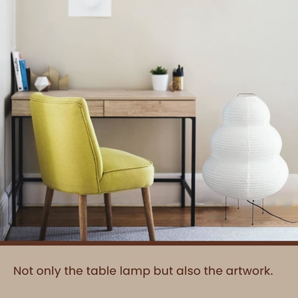 Nogyu2022 Akari Japansk Papirgulvlampe - Noguchi Papirlykt Gulvlampe - Koselig Mid Century Gulvlampe (Gulvlampe) Floor Lamp