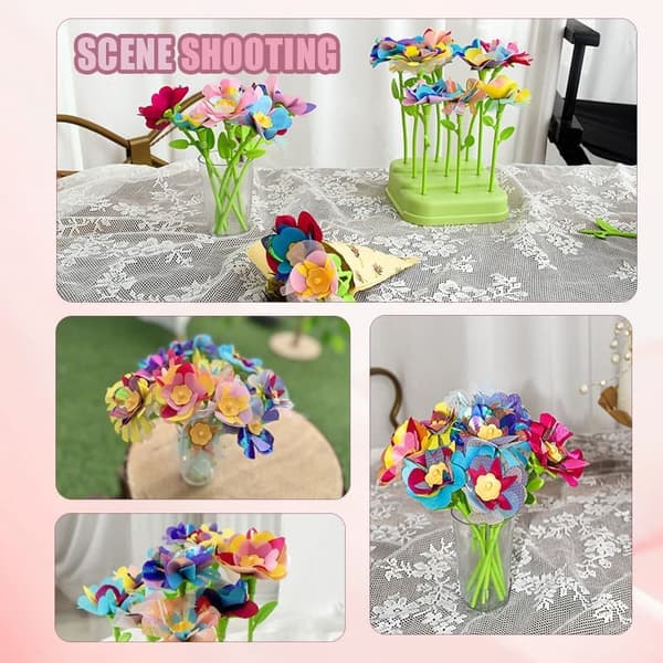 Blomsterleksaker DIY Pysselset för Barn 4-9 år Flickor & Pojkar, Pedagogiska Leksaker_TF_TF