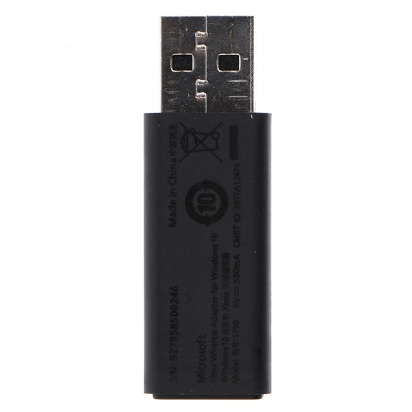 Trådløs adapter for Xbox One Controller 10 2.G PC-mottaker Svart One Size