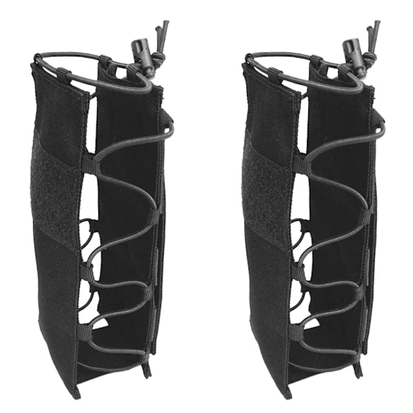 2x Flaskhållare Dryckesflaska Påse Nylon Molle Vattenflaskhållare För Cykling Löpning Utomhus